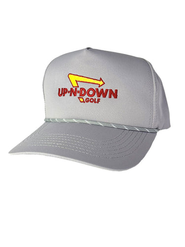 Up N Down - Performance 5-Panel Rope Hat Hat Greater Half Grey